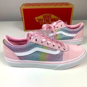Vans Ward Rainbow Glitter/Pink Blushing
